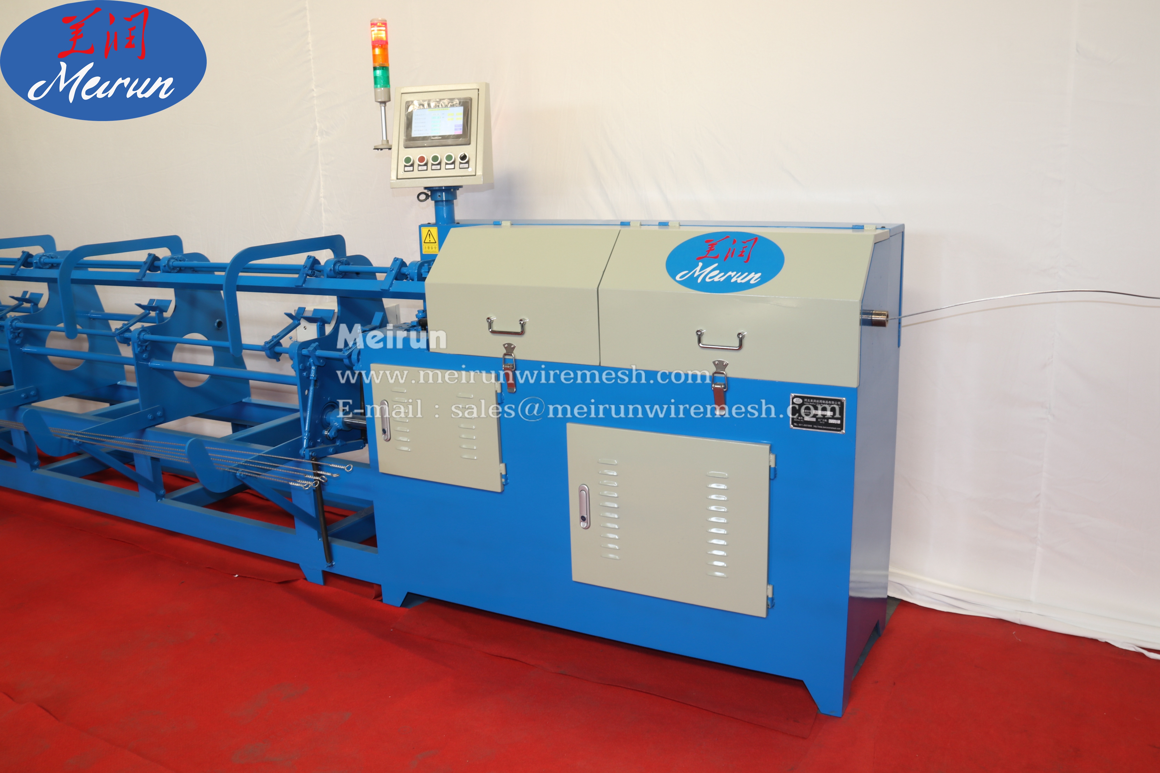 Pvc Coated High Output Single Loop Wire Making Machine 