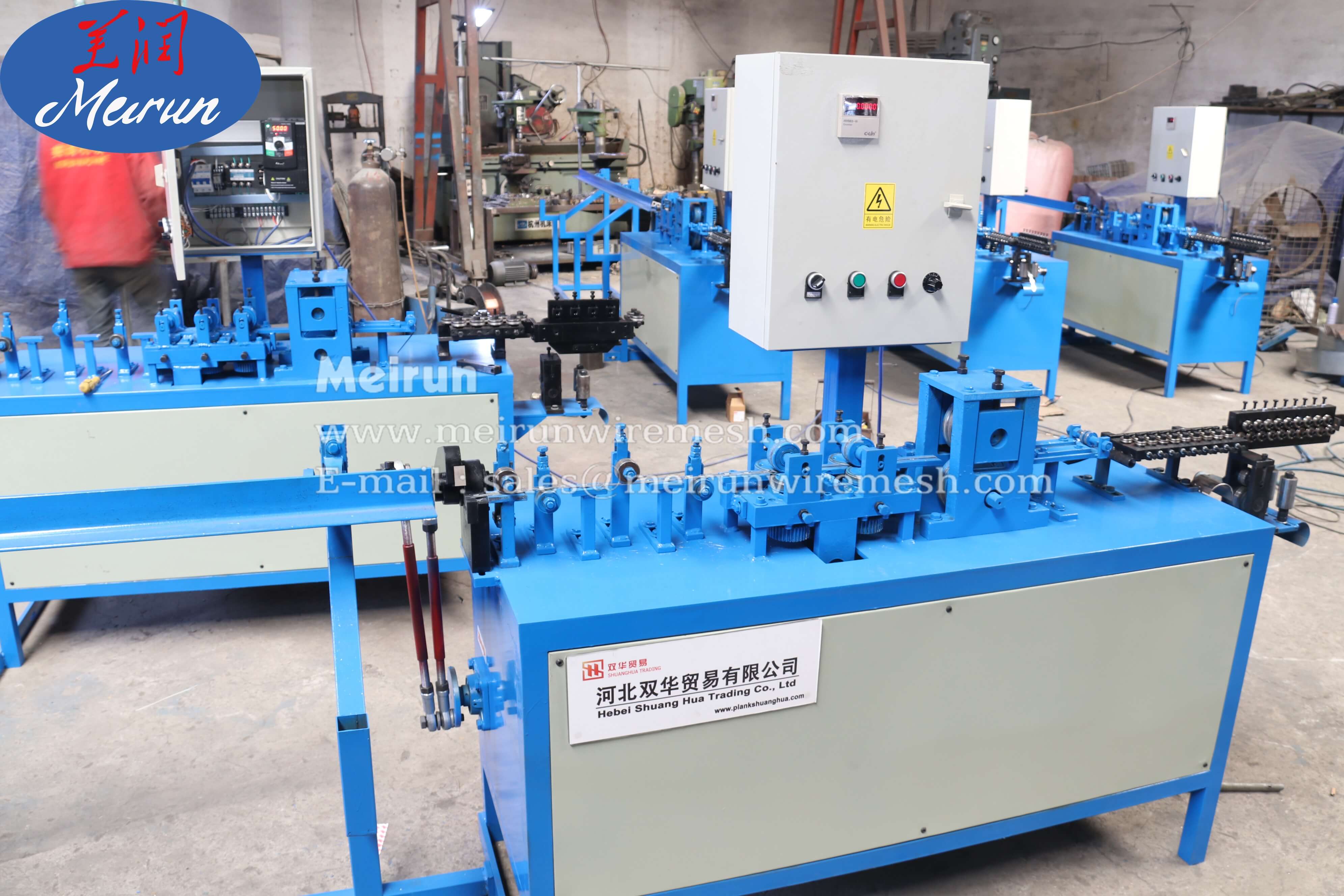 Barbed Wire Clips Razor Wire Welding Straightener And Cutting Machine