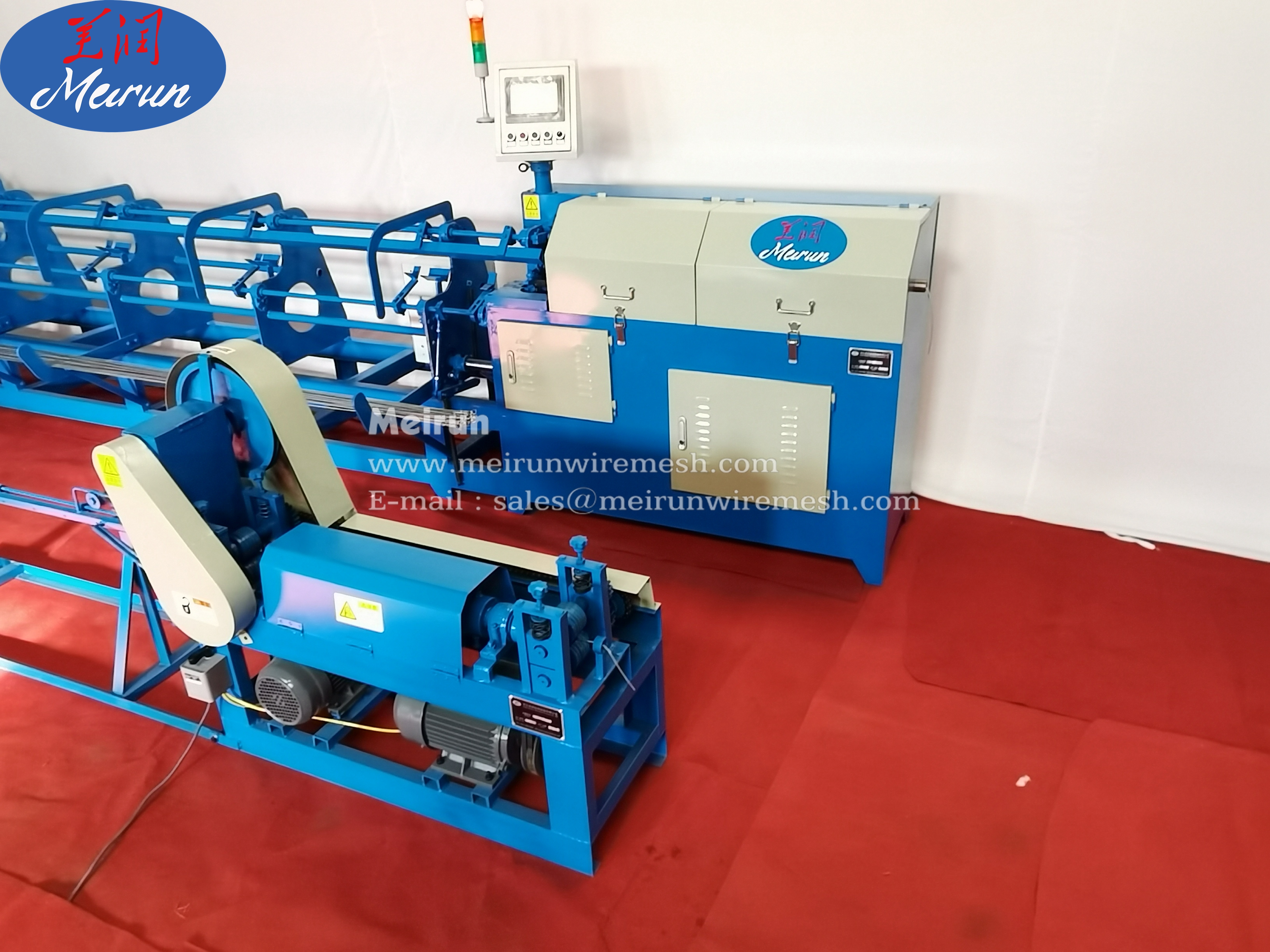 110-180m/min Low carbon/stainless steel wire straightening and cutting machine