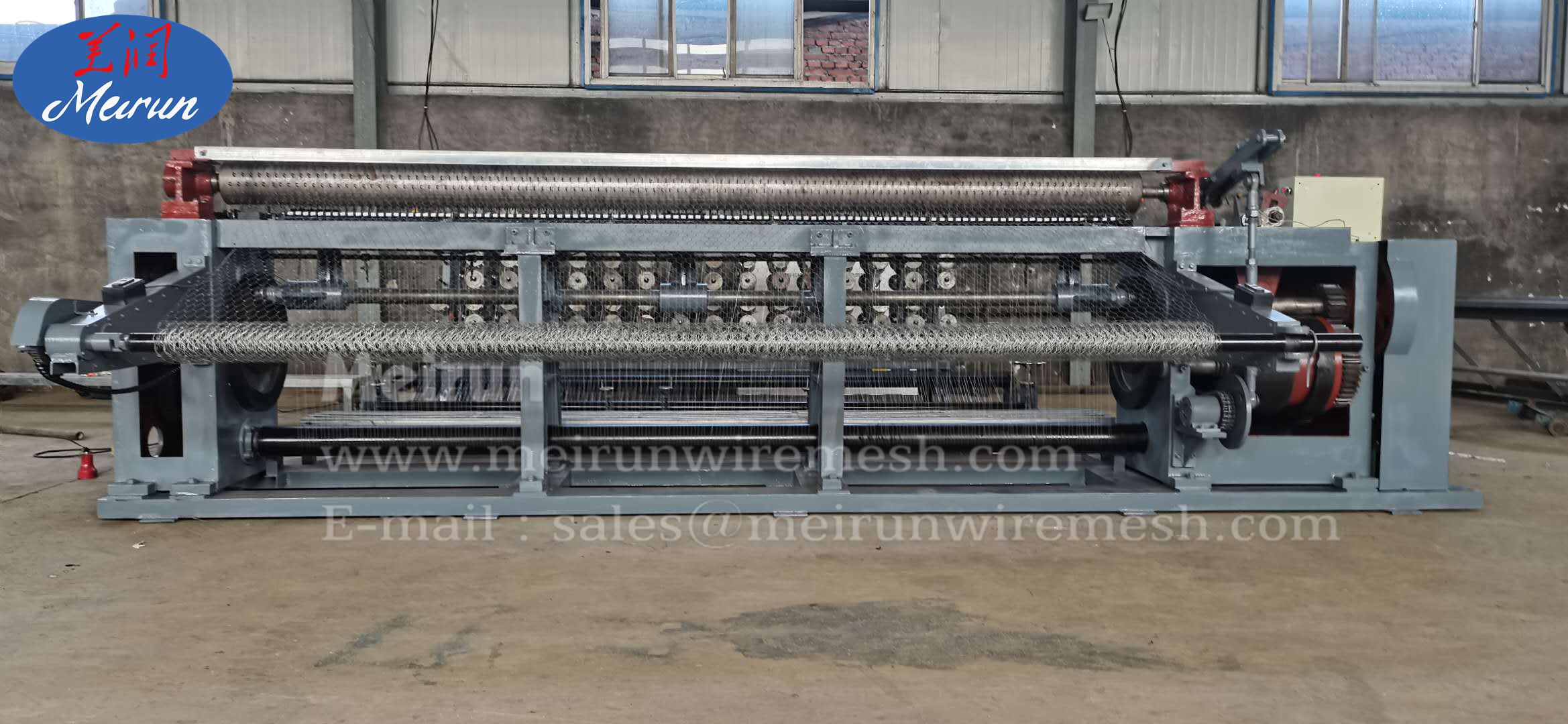 Heavy Duty Heavy Reverse Twist Hexagonal Wire Netting Machine Producer Factory 