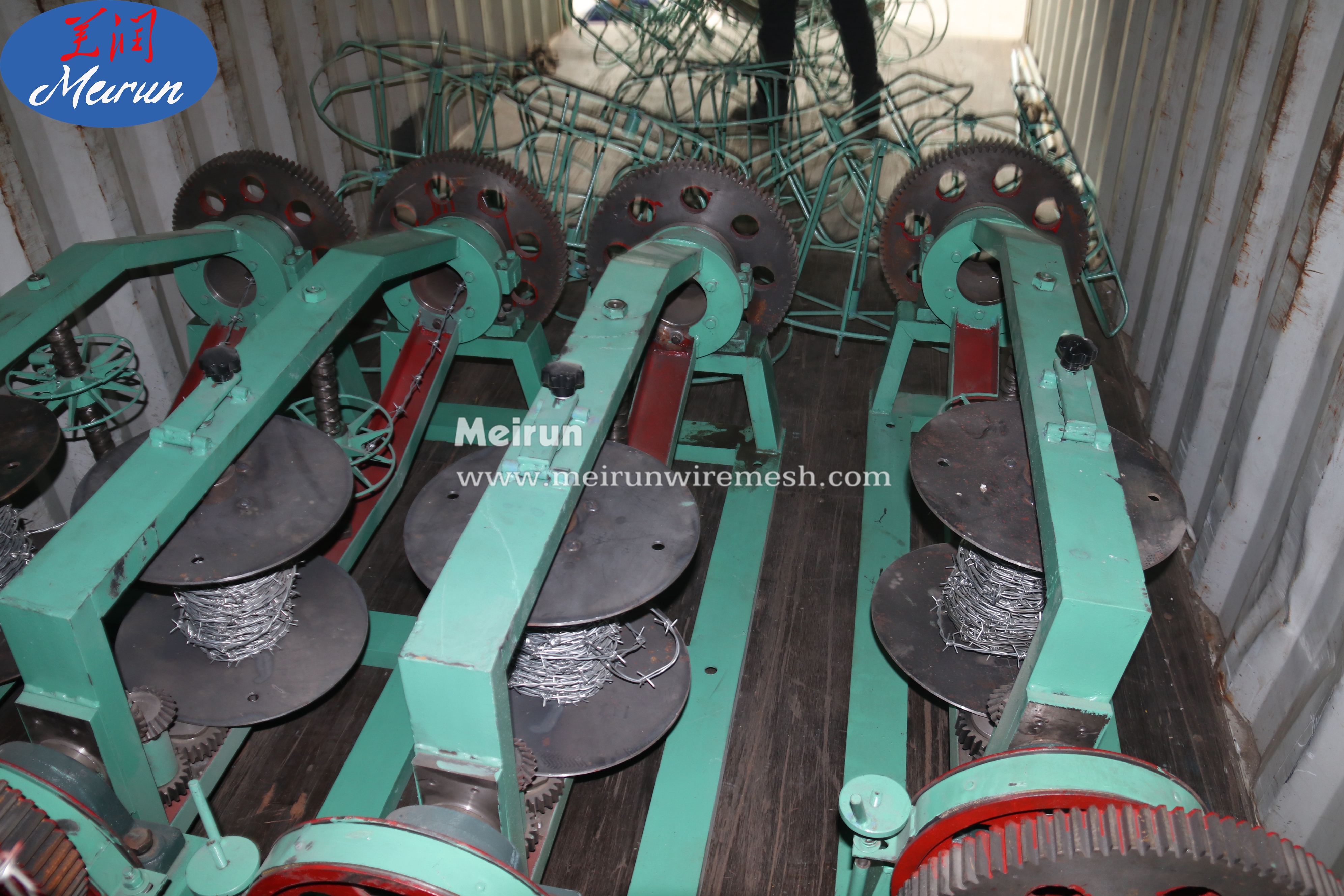 Straight And Reverse Double Stranded Twited Barbed Wire Fence Rope Machine