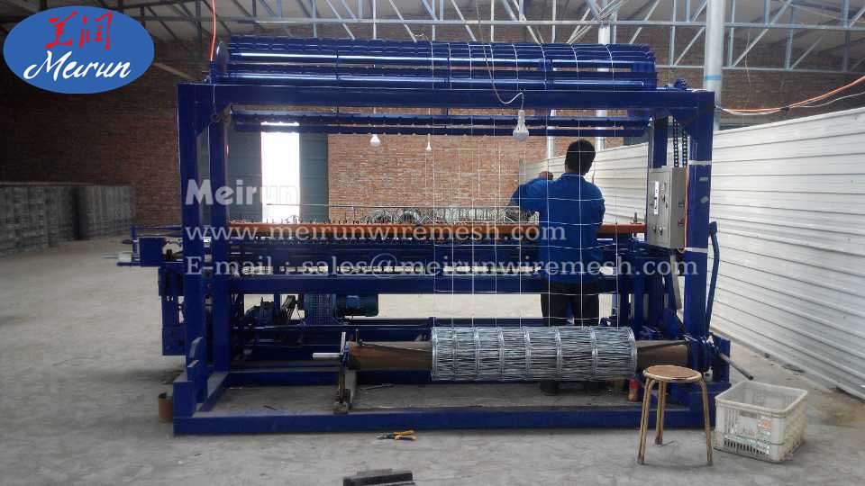  Electrical galvanized hinge joint farm fence machine
