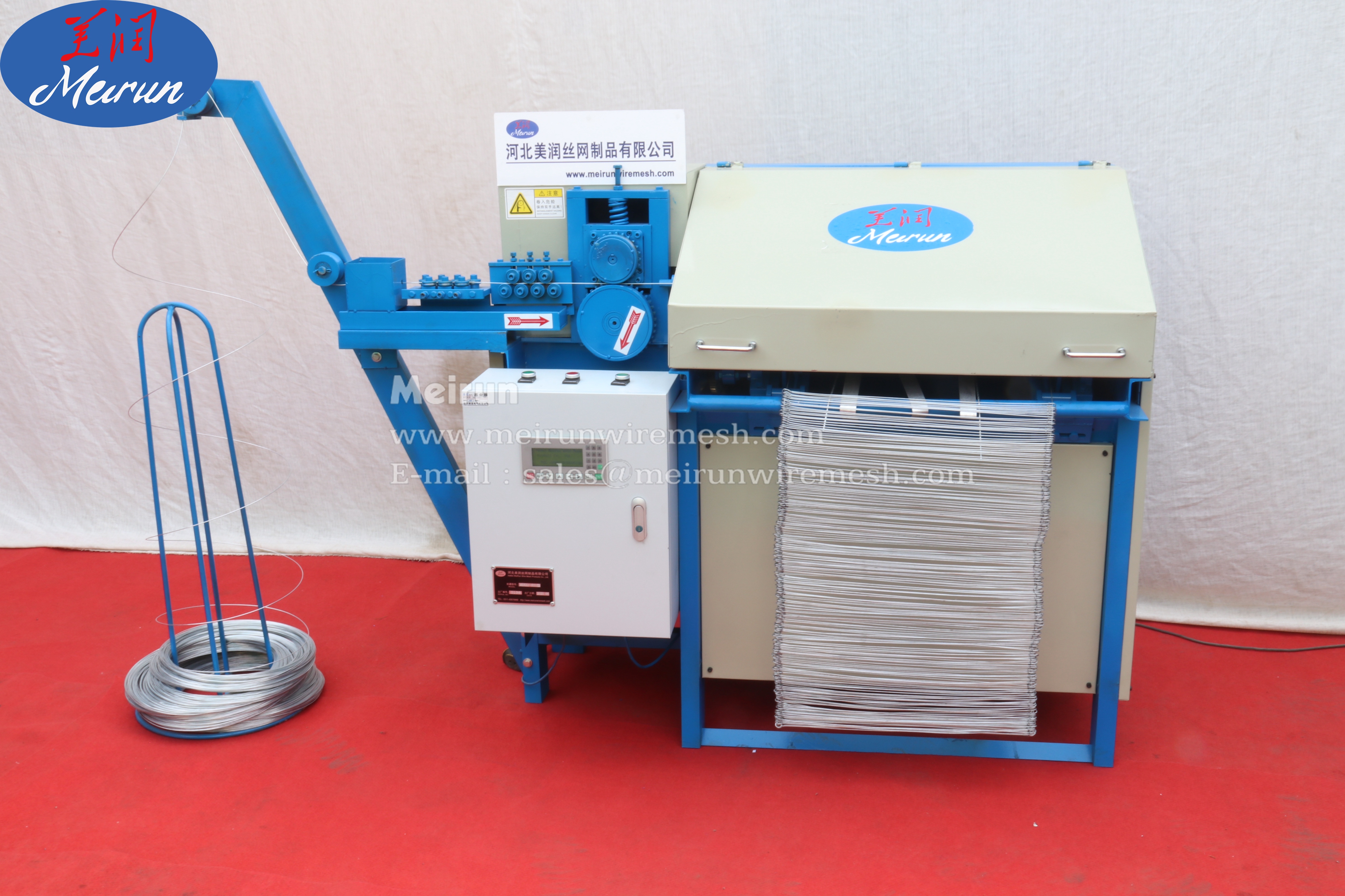 Best Quality Factory Price PVC WIRE Material Double Loop Rebar Wire Machine 