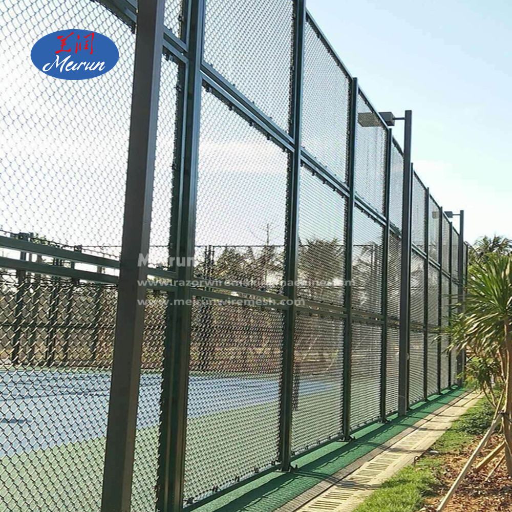 PVC Coated Chain Link Fence Wire Mesh 